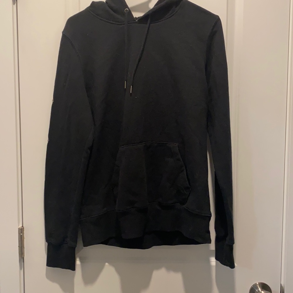 Medium pullover hoodie runs smaller but super comfy